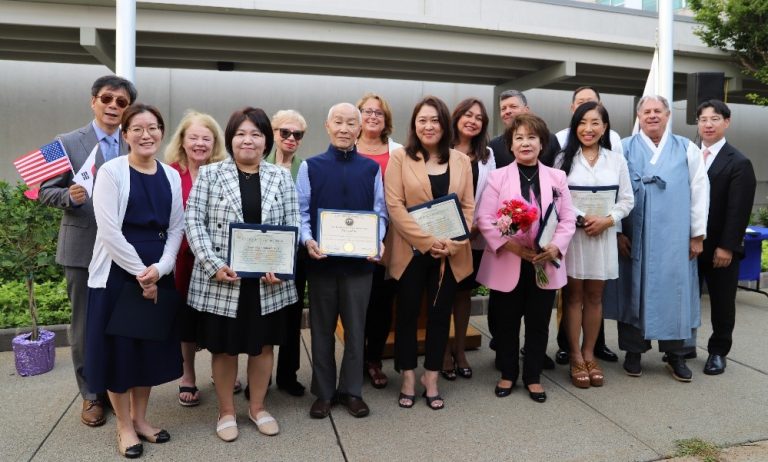 BERGEN COUNTY CELEBRATES KOREAN INDEPENDENCE DAY WITH FLAG RAISING CEREMONY