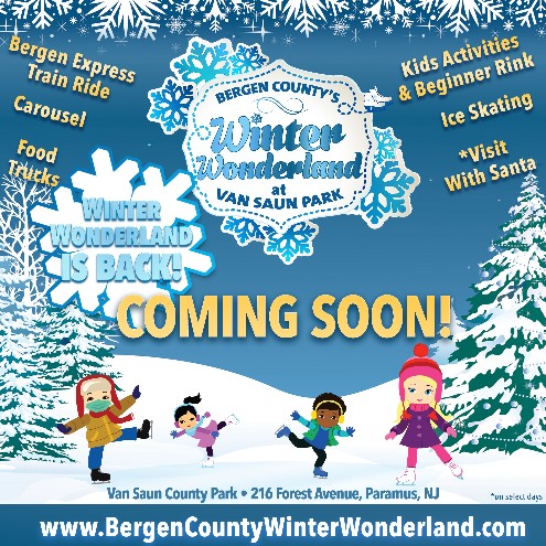 VAN SAUN COUNTY PARK ONCE AGAIN TO BE NORTH JERSEY’S PREMIER DESTINATION FOR HOLIDAY FAMILY FUN