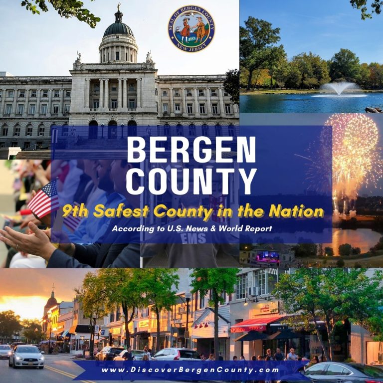BERGEN COUNTY NAMED 9TH SAFEST COUNTY IN THE NATION