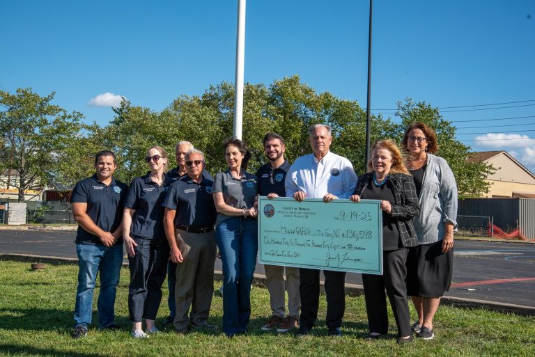 TEDESCO, COMMISSIONERS PRESENT $136K IN OPEN SPACE FUNDING TO BOROUGH OF LITTLE FERRY