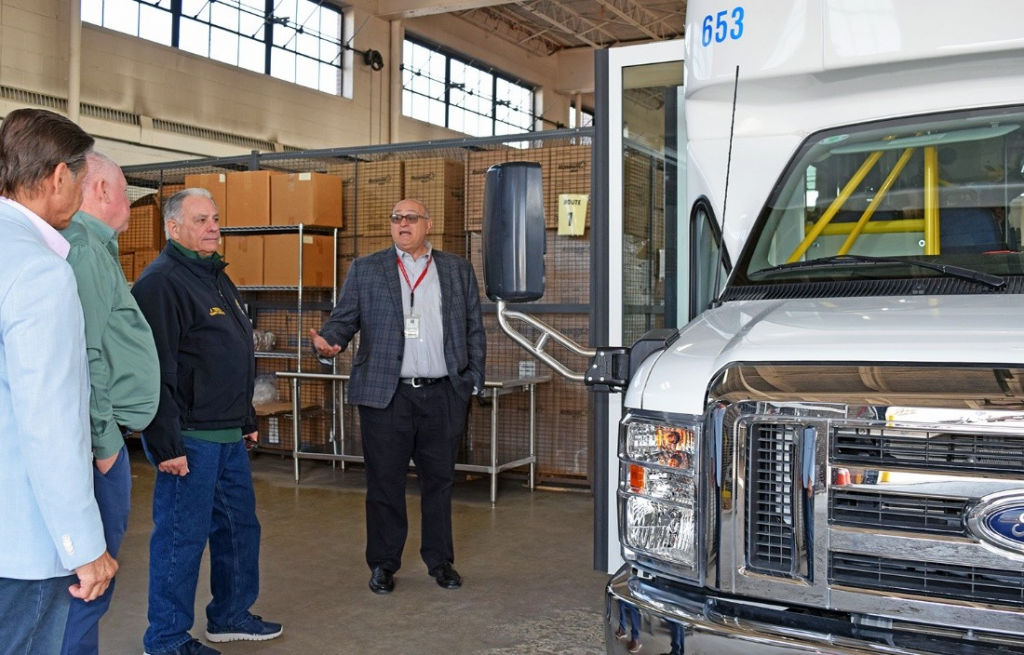 Bergen County Executive speaking with Joe Cinque