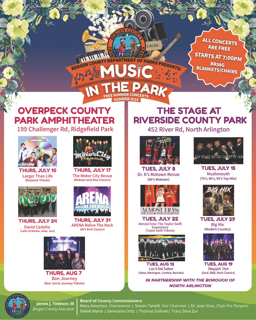 Music in the park flyer graphic