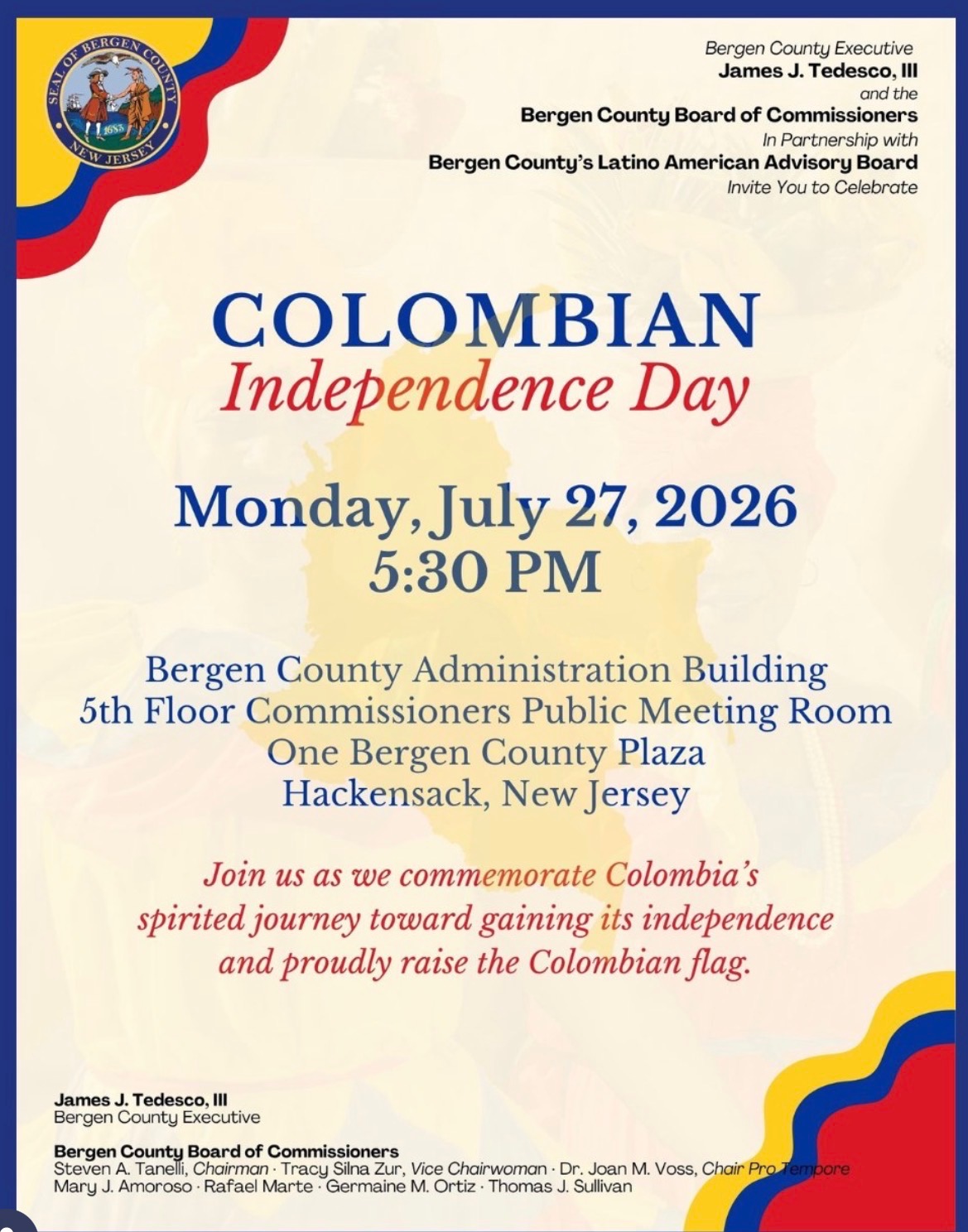 Colombian Independence flyer