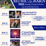 Music at the Barn flyer