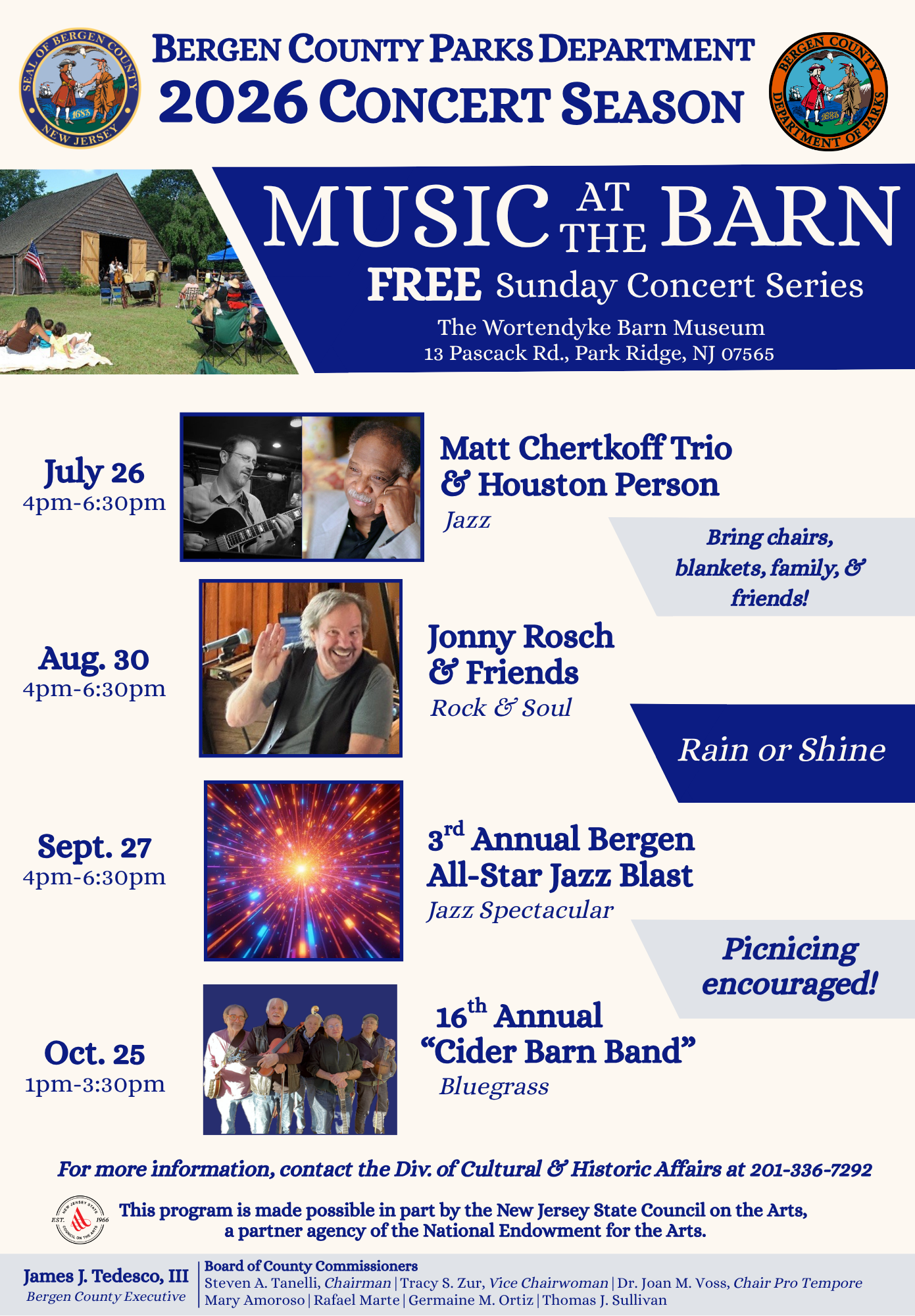 Music at the Barn flyer