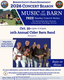 Music at the Barn 16th Annual “Cider Barn Band” (Bluegrass)
